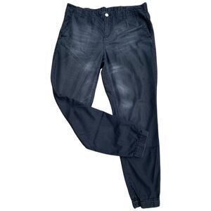 New York & Co women’s size M washed black joggers lightweight comfort casual